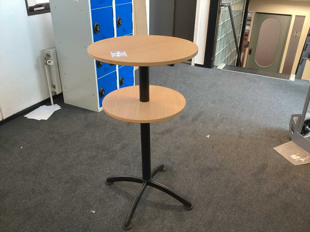Stół stojący z blatem bukowym