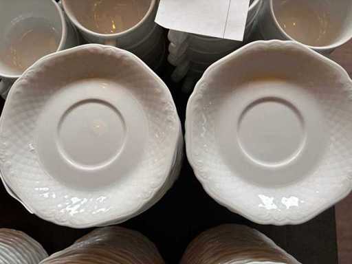 Bol à soupe en porcelaine Eschenbach avec service de soucoupes (21x)