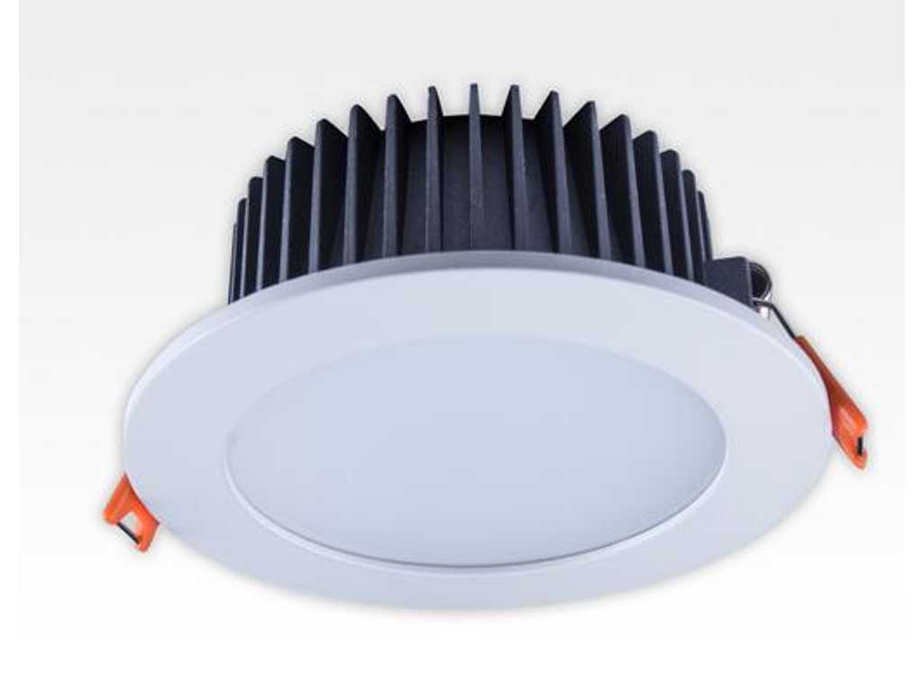 Package of 24 - 15W LED Recessed Downlight White Round Dimmable Neutral White/4000-4500K 1050lm 230VAC IP40 120 Degree Lighting Wall Light Ceiling Light Interior Light Recessed Light Office Light Path Lighting Aisle Lighting
