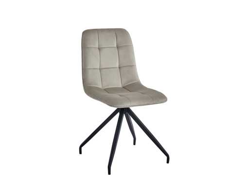 Colenis - Farucci Eetkamerstoel - Set van 4 - Beige - Velvet - X-Poot