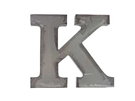 Quip & Co 30cm Metallbuchstabe K (10x)
