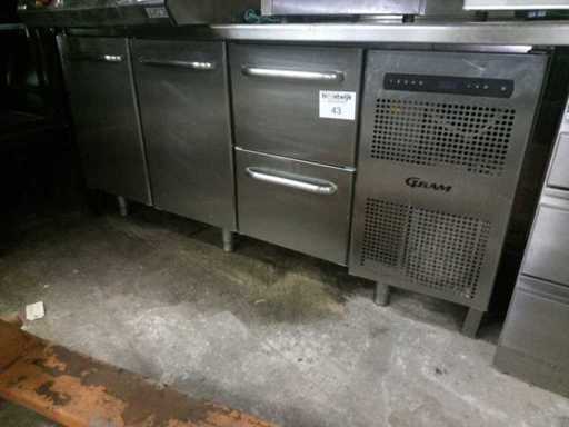 Gram - Refrigerated counter with stainless steel worktop