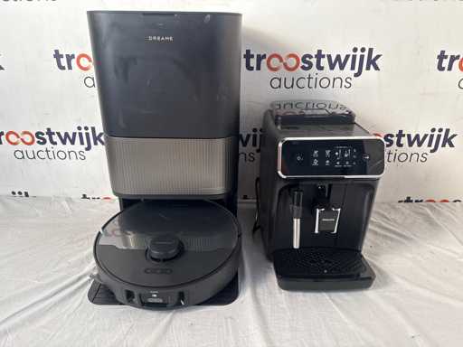  + Philips 2200 EP2220/10 – Volautomatische espressomachine | Dreame L40s Pro Ultra – Robotstofzuiger met dweil