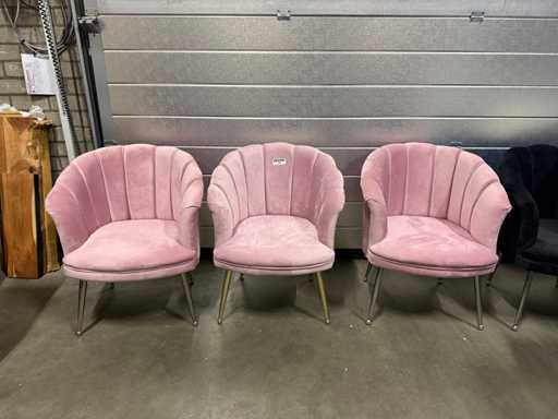 3 x Scaun roz (3x)