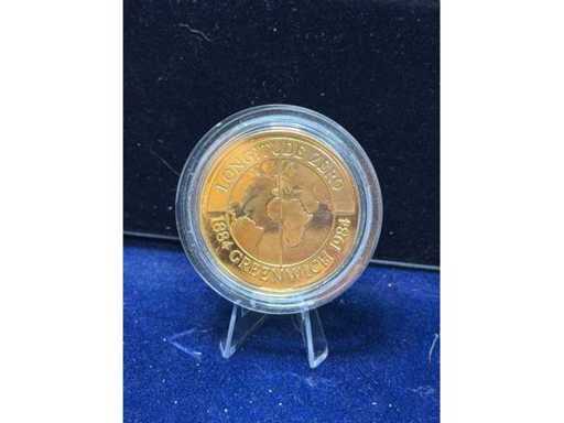 Longitudine Zero | Moneta commemorativa Greenwich 1984