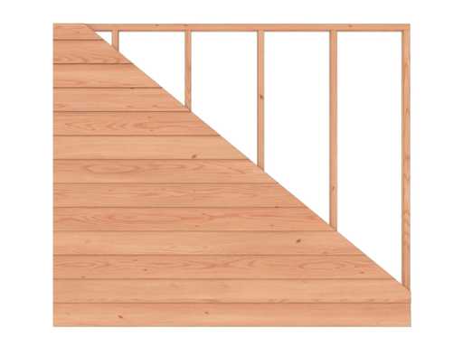 Douglas Swedish rebate wall for canopy 240x221 cm