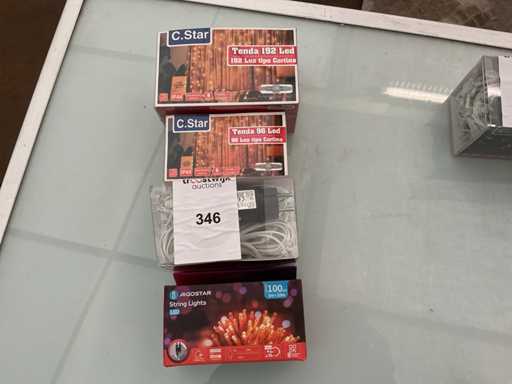 C.Star. IP20+IP44. Innen- / Außenbereich, Weihnachts-LED-Beleuchtung. (4-fach)