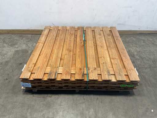 Douglas 19-plank garden screen 180x180 cm (5x)