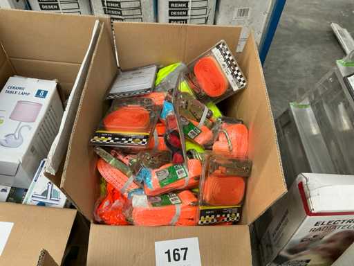 Partij ratel riemen en veiligheidskleding