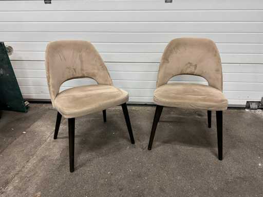 Fauteuil gestoffeerd (2x)