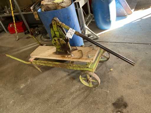 Foarfece de fier de armare pe c?rucior