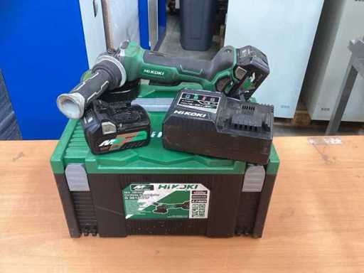 Meuleuse Hikoki G 3613DB Incl. 2x batterie BSL 36A18 5A + chargeur de batterie UC 18YSL3 + boîtier