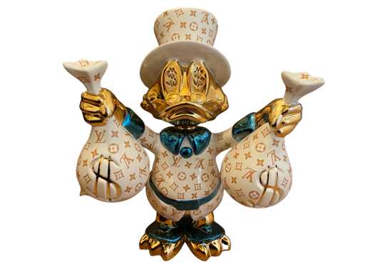 Scultura di Louis Vuitton Paperone McDuck