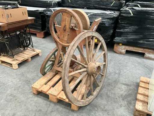 Moulins antique de meulage en grès