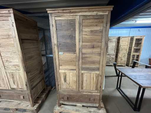 Garde-robe en vieux chêne 206x61x61cm