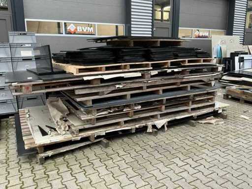 Lotto di materiale in foglio di plastica