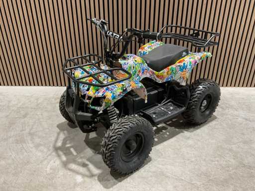 Ultra Motocross 2025 z bagażnikiem ATX 1000 Electric Quad White Terror MA06E