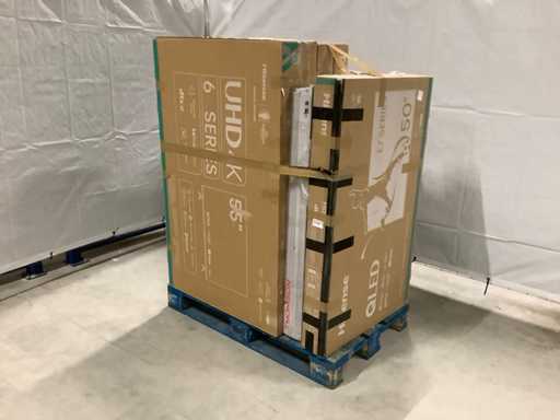 Téléviseurs palettes Retour de marchandises - 9 articles