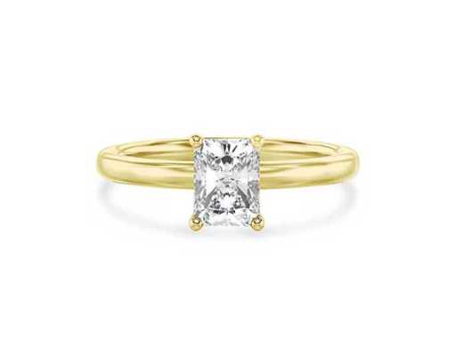 18 karaat gouden ring (maat EU 52) met 1.03 ct radiant diamant 