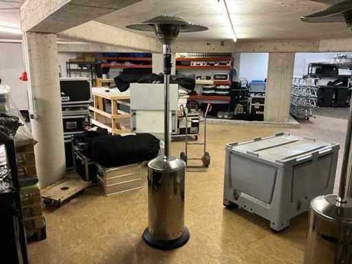 Riscaldatore da patio ENDERS ELEGANCE ECO GREEN per funzionamento a gas, circa 2 m di altezza. Condizioni molto buone