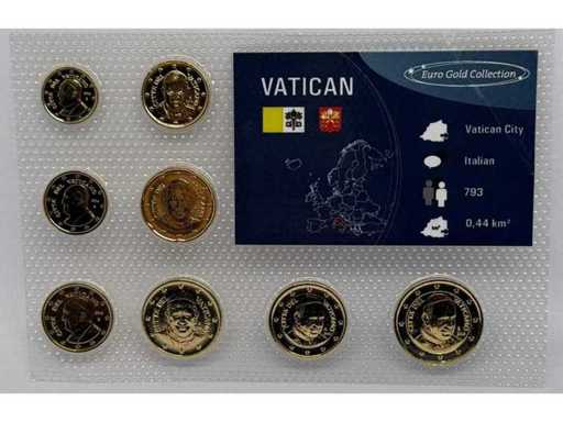 Ensemble de pièces Autriche Euro-Gold Collection – Plaqué or 24 carats - Limitation 10 000