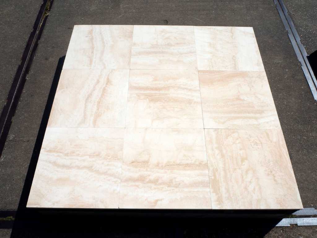 Natural stone tiles 34m²