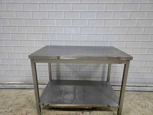 Diamant - Table de travail en acier inoxydable