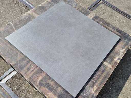 Keramische tuintegels (ca.18m²)