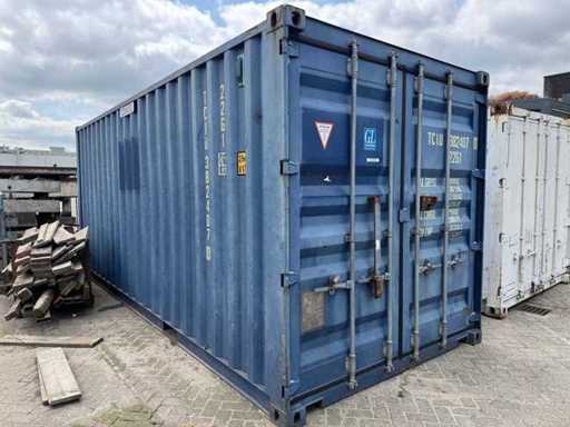Container - 20 ft Zeecontainer met Elektrische Aansluiting - RAL 5013 - Shipping Container