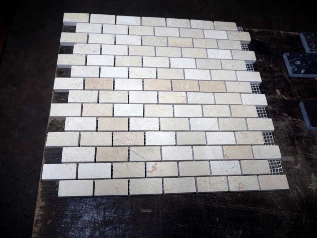 Natural stone mosaic mats 9,9m²