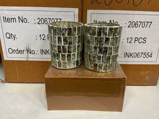 Partia uchwytów na świeczki do herbaty H10xD8cm (48x)