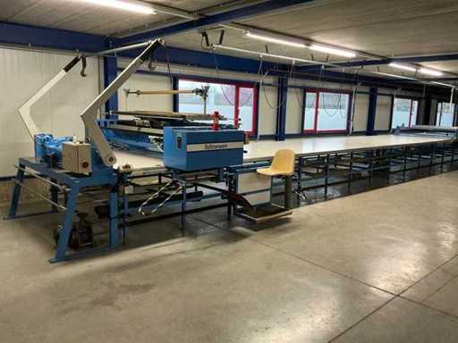 Impianto di roll-out e taglio tessile industriale Bullmerwerk K0 11 30/31