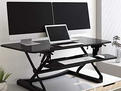 Computerbureau zit-staanwerkplek met hoogteverstelbaar in 119 cm