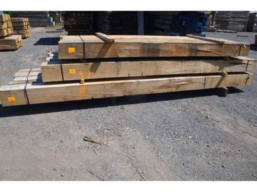 0,70 m³ Eiken balken 200x200