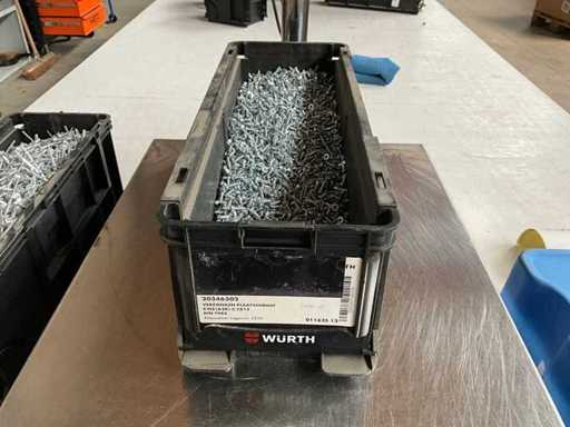 Würth 11.18kg Countersunk sheet metal screw 3.5x13 in stackable container