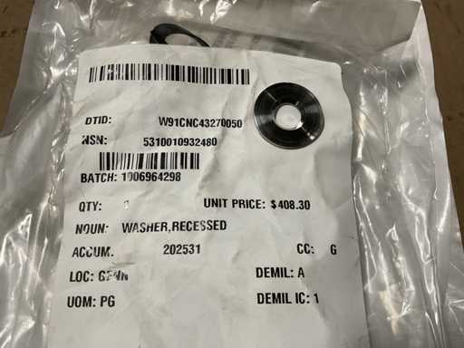 Rondelle encastrée (25x)