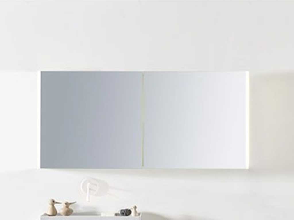Detremmerie Mirror cabinet 120x65 cm with 1 door and Aloni mirror cabinet 120x60 cm without doors