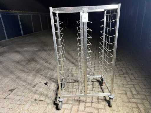 Double trays cart