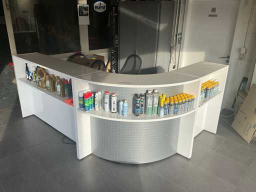 Bureau met 2 bureau stoelen met ledverlichting