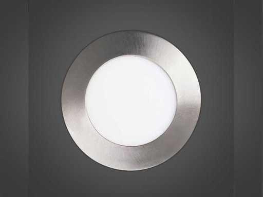 40 x Intec slim LED inbouwspots 18 Watt Zilver Geborsteld