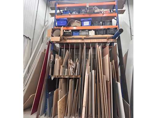 Contenu du rack (matériau de la feuille et divers)