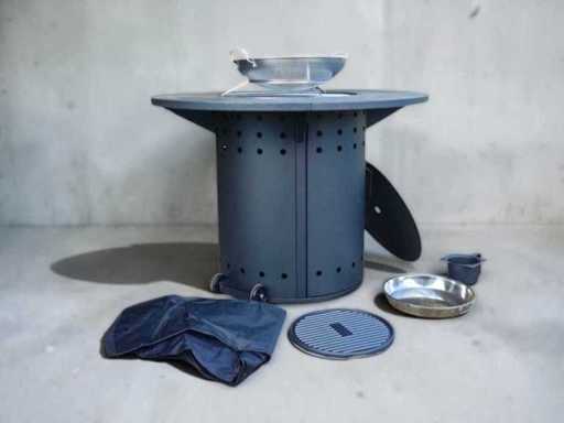 Charcoal Ambience barbecue/fire table - complete with accessories