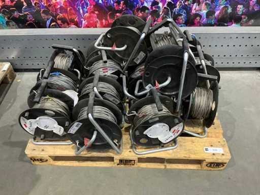 Safety steel cable on reel (15x)