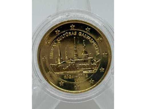 Médaille dorée 2 euros – Capitale européenne de la culture Riga – Lettonie 2014