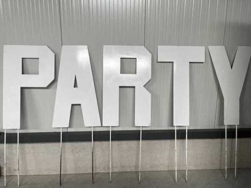 NIEUWE Party letters decoratie 1 meter
