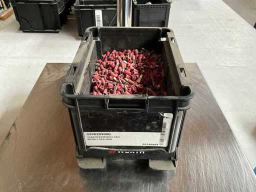 Würth 2.44kg Flat plug sleeve red 2.8x0.5mm in stackable box