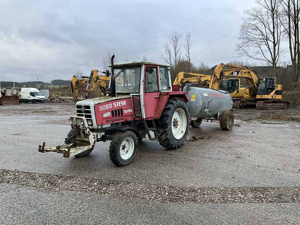 Steyr 8080 Turbo Tractor with Slurry Tanker