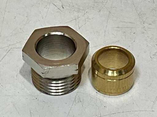 Resideo knelset voor koper en stalen buis 3/8"x12mm (38x)