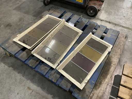 Glas in lood raam (3x)