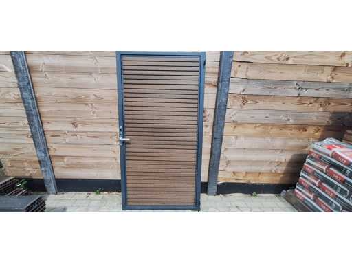 velufence - Cancello da giardino in composito e acciaio